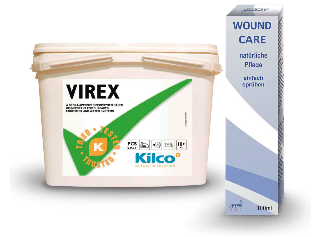 Gratis Tube Wound Care und 10 Kg Eimer Virex