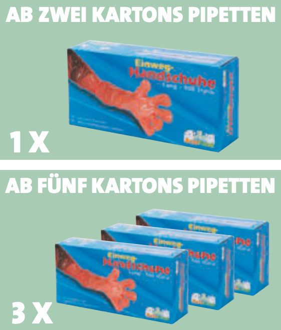 Pipettenaktion: Einweghandschuhe gratis