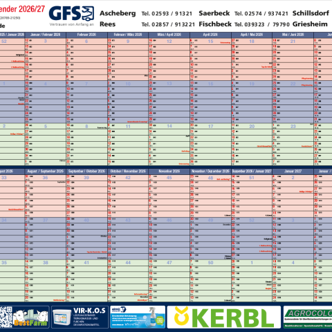 Der GFS Brunst- und Abferkelkalender
