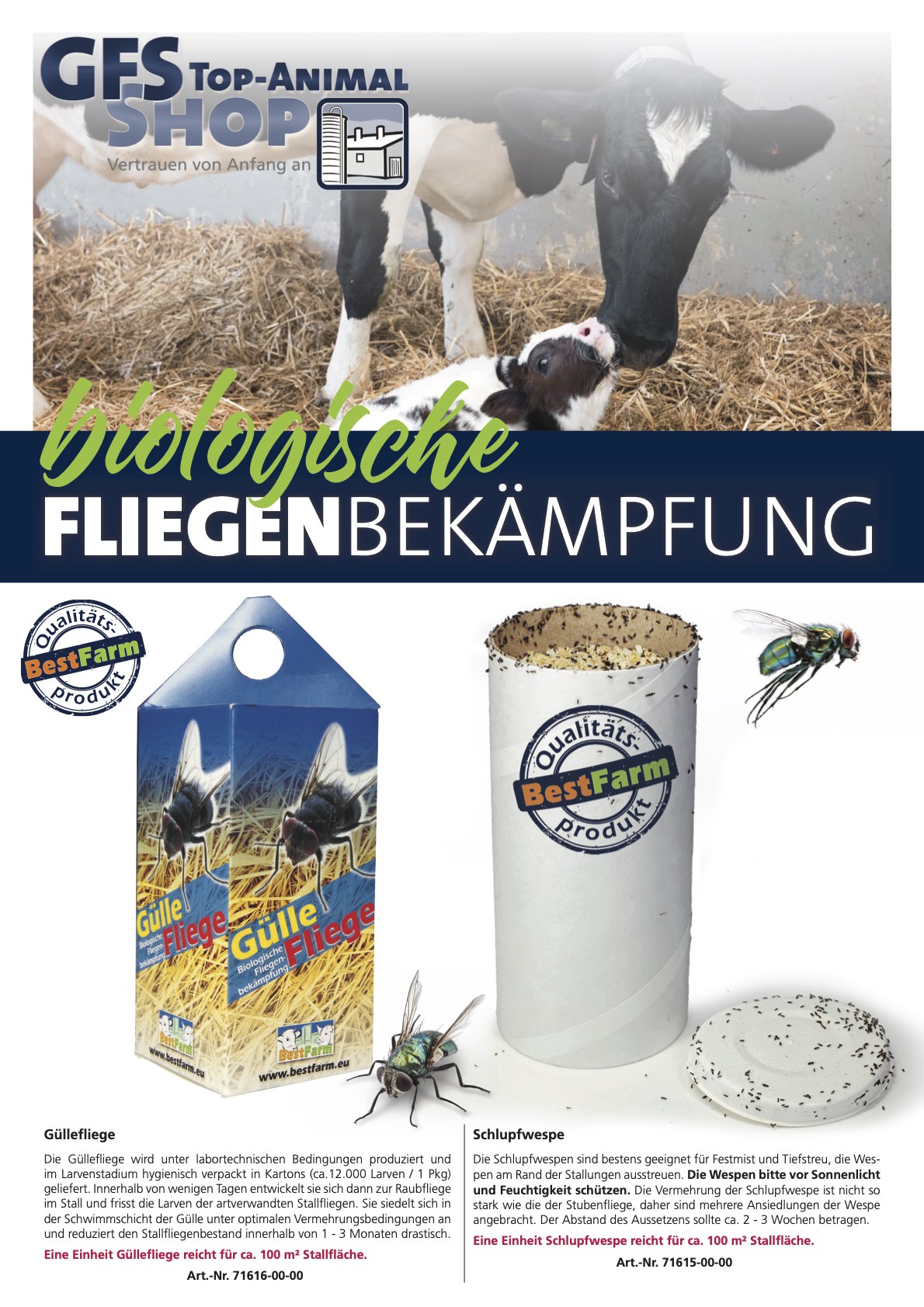 Biologische Fliegenbekämpfung