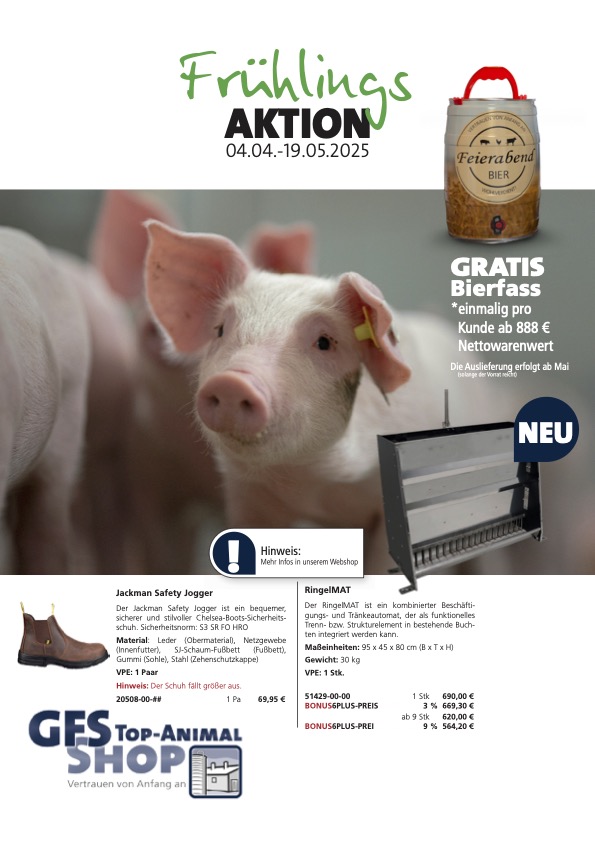 Frühlingsaktion Schwein 2025