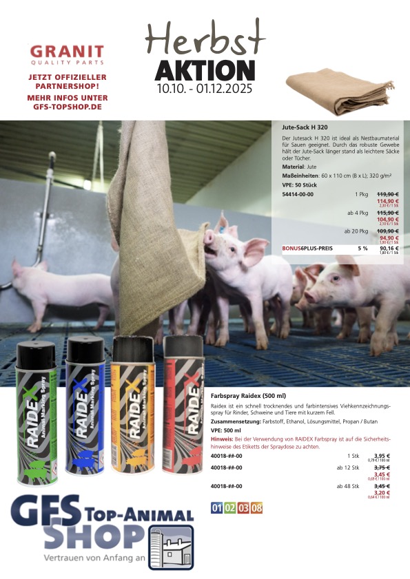 Herbstaktion Schwein 2025