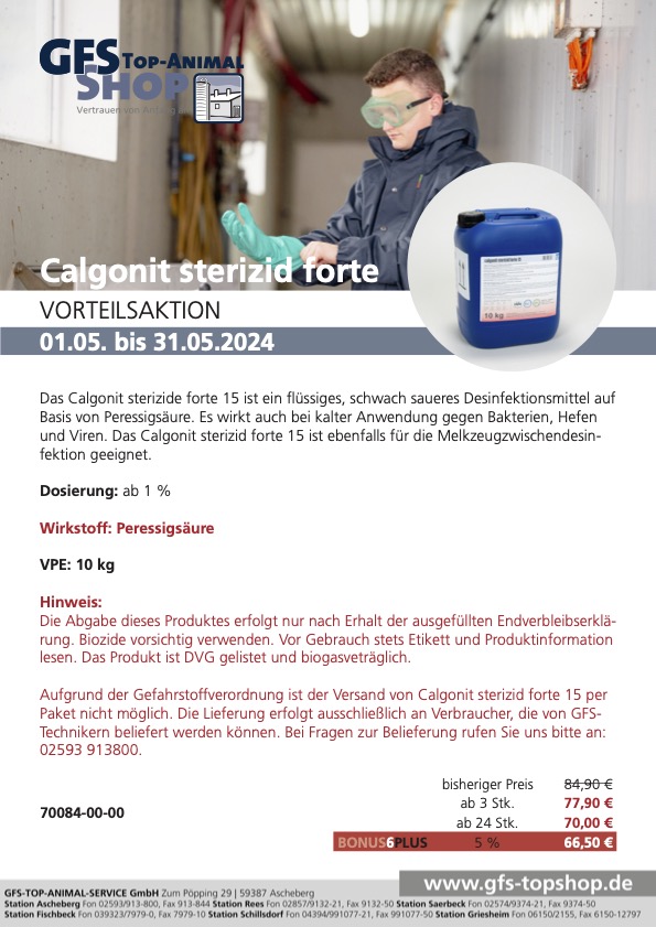 Vorteilsaktion Calgonit sterizid forte