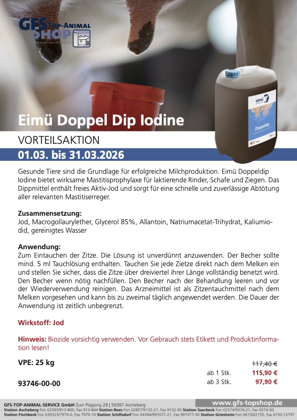 Vorteilsaktion Eimü Doppel Dip Iodine