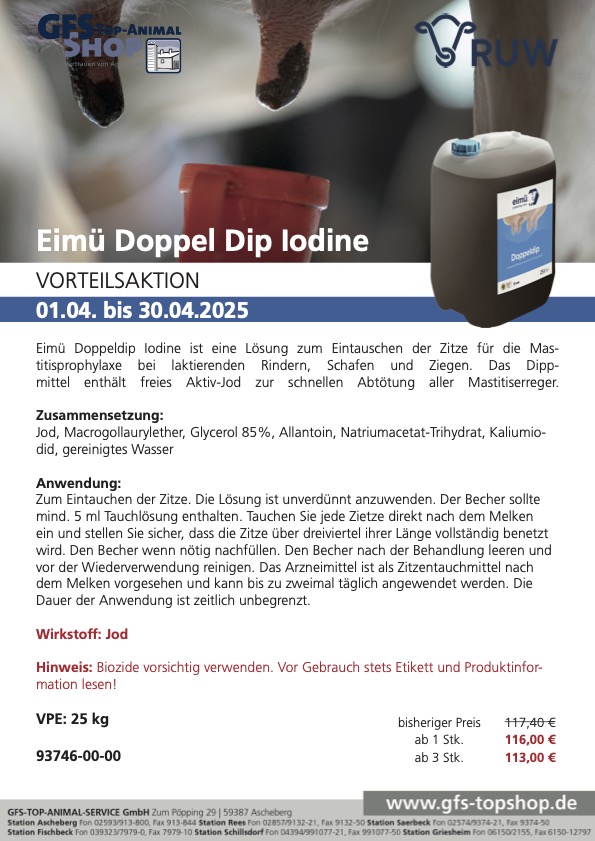 Vorteilsaktion Eimü Doppel Dip Iodine