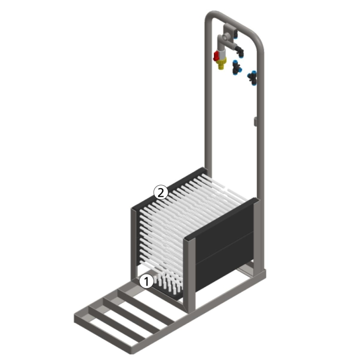 Stiefelreiniger mit Desinfektion Edelstahl #2