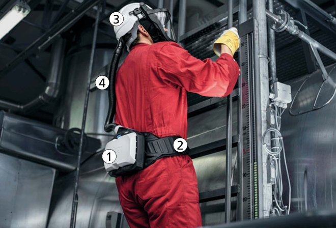 Dräger X-plore 8000 Atemsch. Gebläsemaske #2