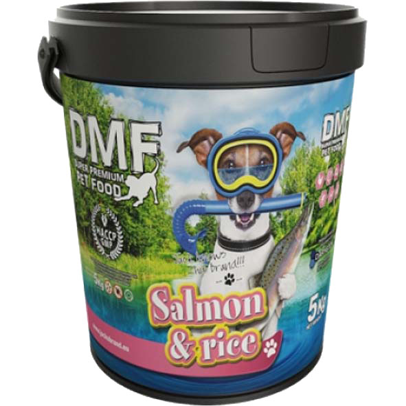 Hundefutter DMF Lachs und Reis (15 kg)