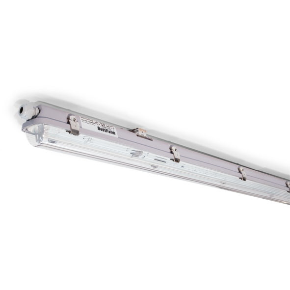 Feuchtraum-Wannenarmatur für LED Tube (150 cm)