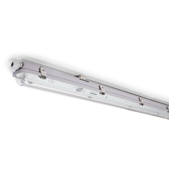 Feuchtraum-Wannenarmatur für LED Tube (120 cm)