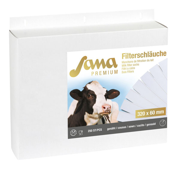 Milchfilter Sana Premium 320 x 57 genäht, 250 Stück