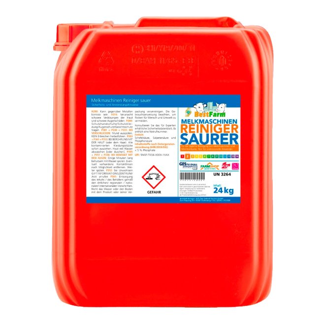BestFarm Melkmaschinenreiniger Sauer (24 kg)