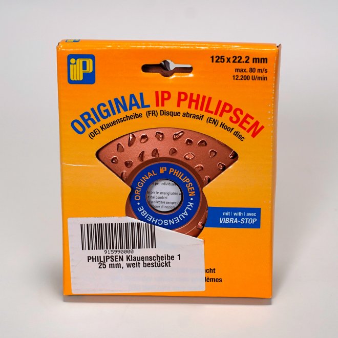 PHILIPSEN Klauenscheibe 125 mm, weit bestückt #1