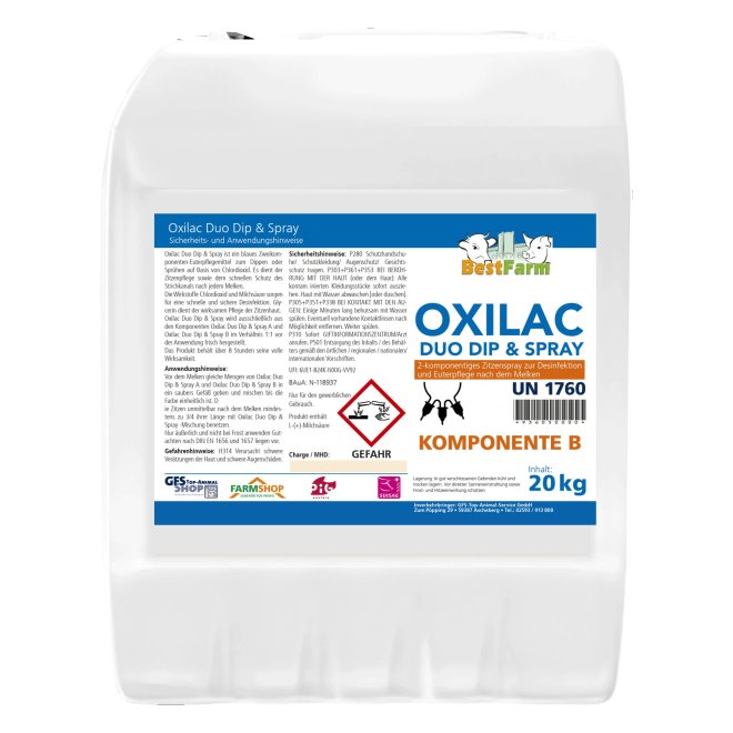 BestFarm Oxilac Duo Dip & Spray (2x20kg) #1