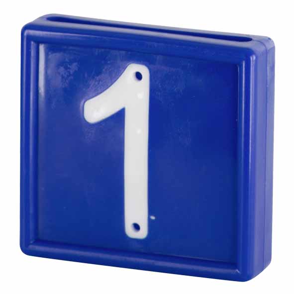 Nummernblock blau (10 Stck)