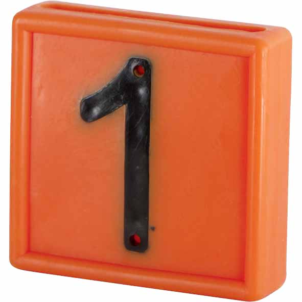 Nummernblock orange (10 Stck)
