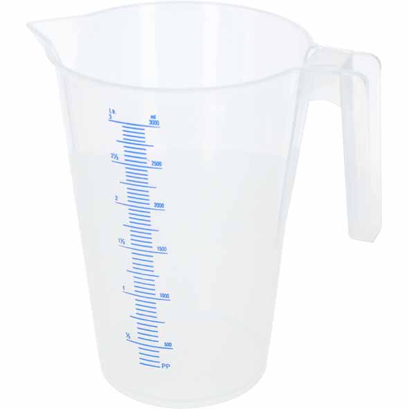 Messbecher 3,0 Liter mit Skala