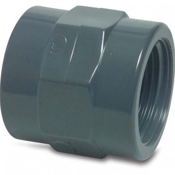 PVC Klebemuffe x IG 32 mm x 1 Zoll (10 Stück)