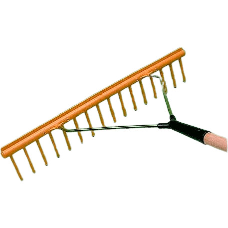 Gartenrechen mit Egalisierkante 64 cm