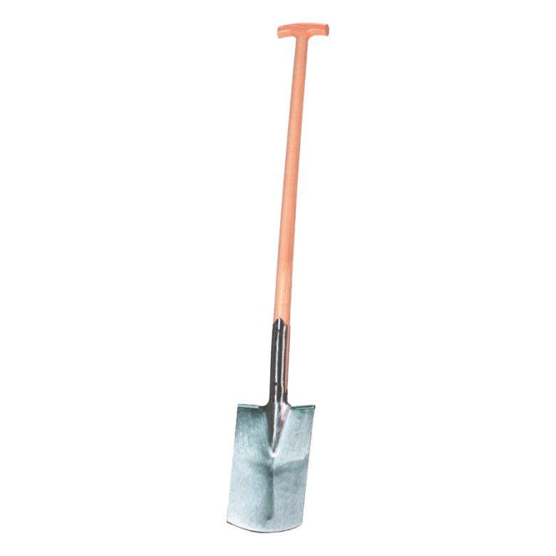 Spaten mit Esche-T-Stiel