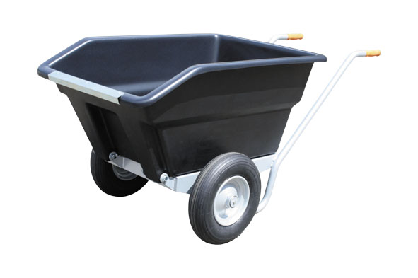 Muldenkarre Tipper, 255 l, 2 PU-Räder