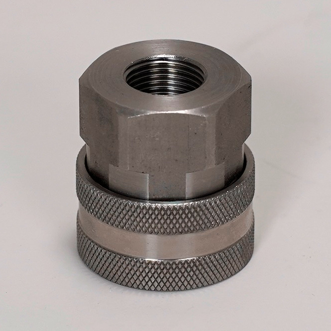 Schnellkupplung Flachkupplung IG, Edelstahl 3/8