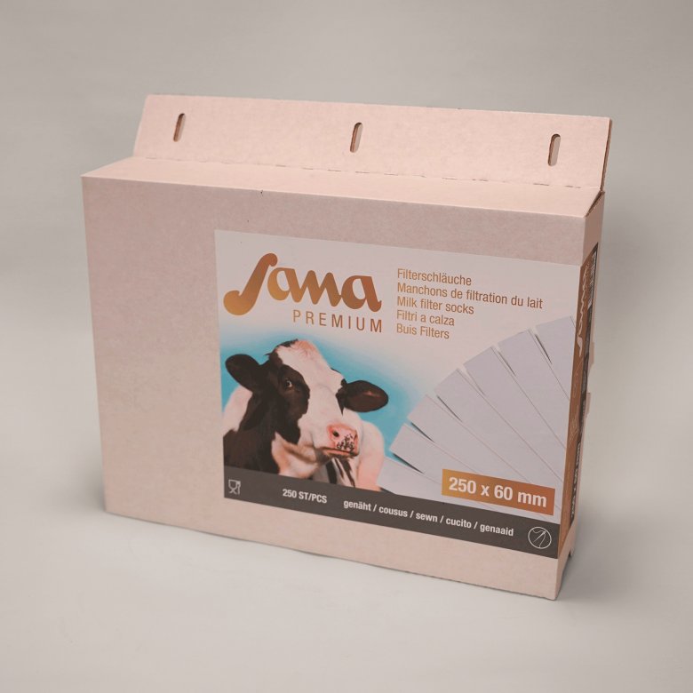 Milchfilter Sana Premium 250x57 genäht, 250 Stück