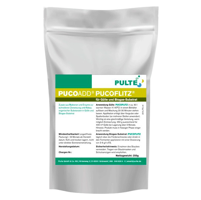 Pucofiltz Güllezusatz gegen Schwimmschichten(250g)