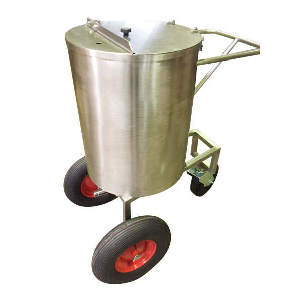 Milchwagen Edelstahl Milchwagen Edelstahl
