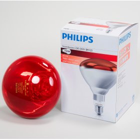 Infrarotlampe Hartglas rot 150 W Philips