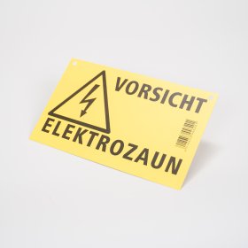 Warnschild-Elektrozaun