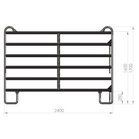 Panel Zaunelement (2,4 m)