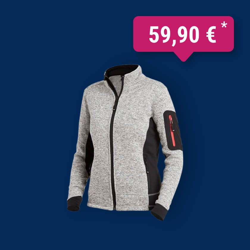 FHB Damen Strick-Fleece-Jacke Marieke